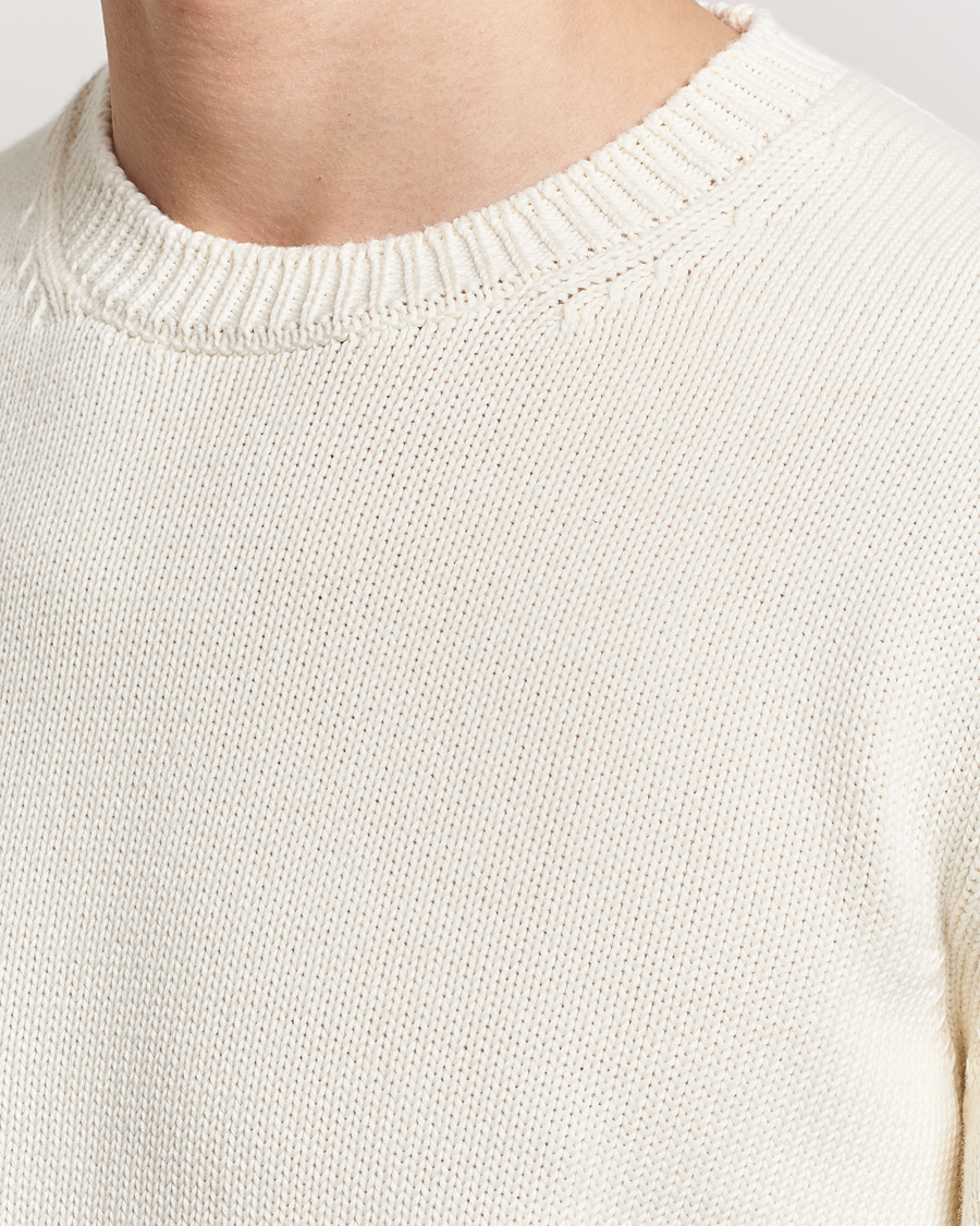 Homme | Pulls Et Tricots | Zanone | Soft Cotton Crewneck Sweater Off White