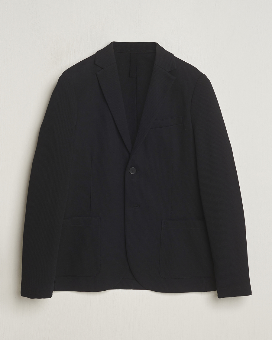 Homme | Blazers | Harris Wharf London | Loro Piana Cavalry Twill Blazer Black
