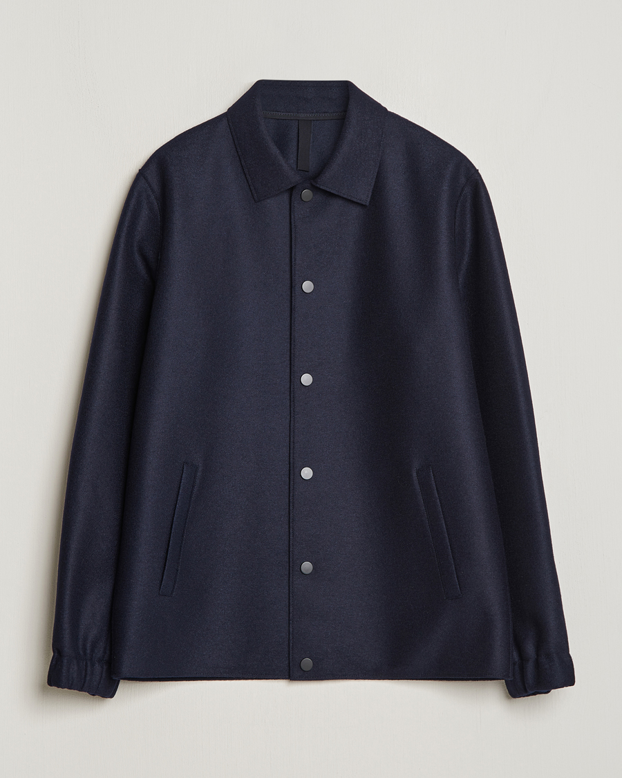 Homme | Manteaux Et Vestes | Harris Wharf London | Light Pressed Wool Coach Jacket Navy