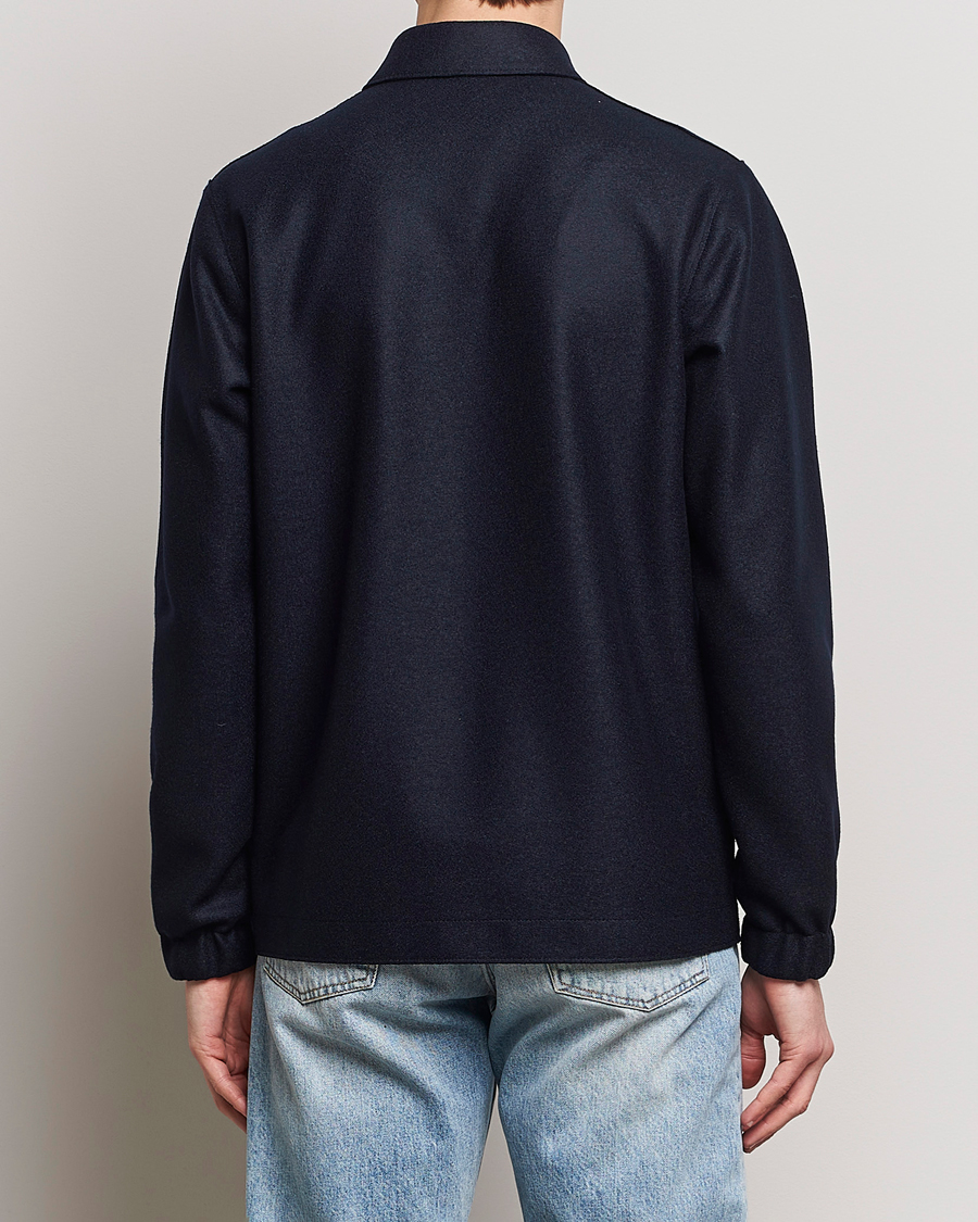 Homme | Manteaux Et Vestes | Harris Wharf London | Light Pressed Wool Coach Jacket Navy