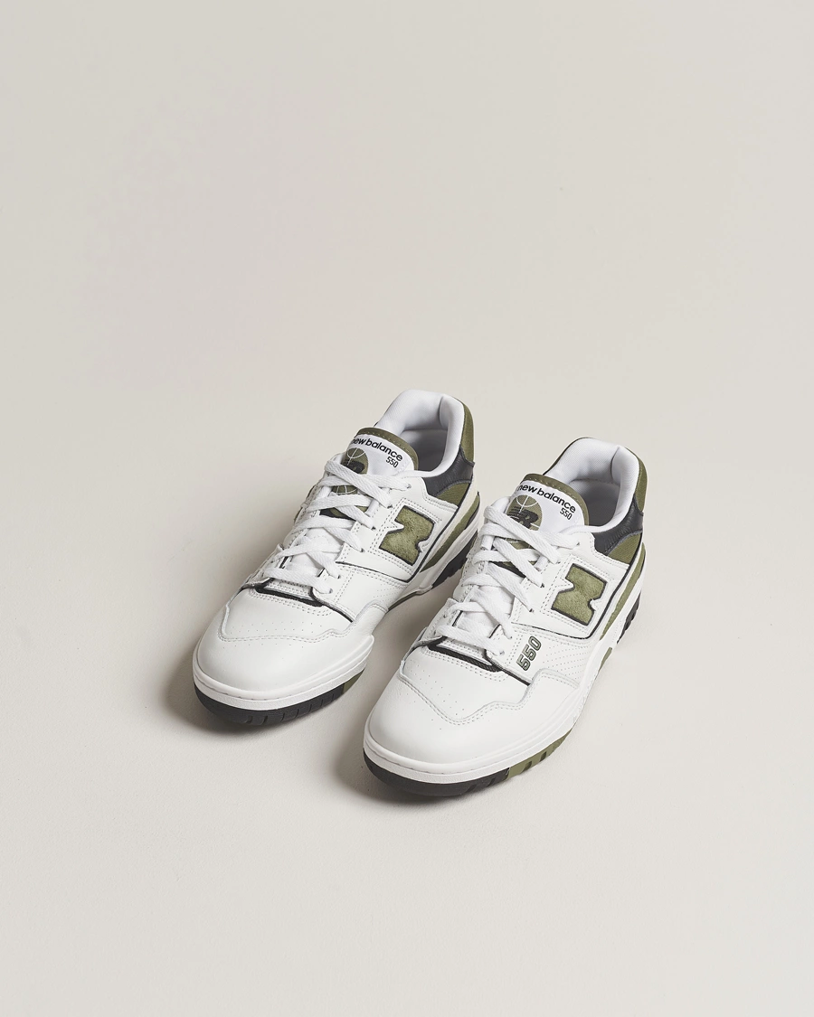 Homme | Sections | New Balance | 550 Sneakers White/Green