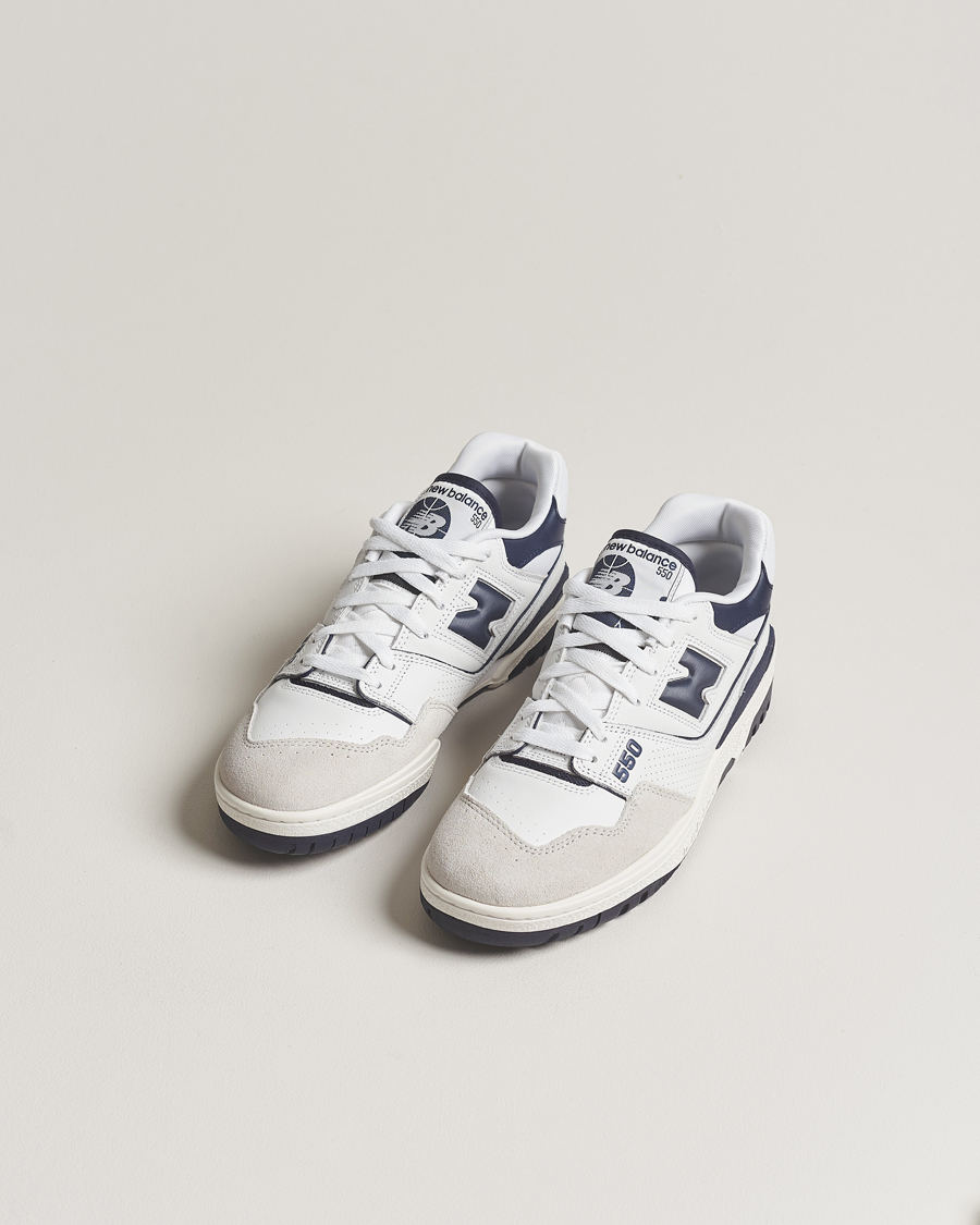 Homme | New Balance 550 Sneakers White/Navy | New Balance | 550 Sneakers White/Navy