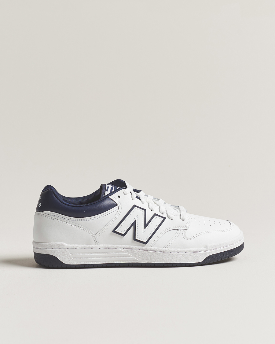 Homme | New Balance 480 Sneakers White/Navy | New Balance | 480 Sneakers White/Navy