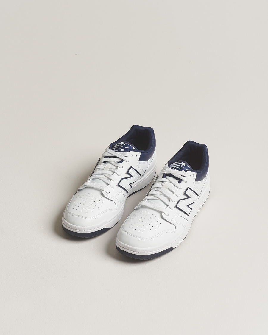 Homme | New Balance 480 Sneakers White/Navy | New Balance | 480 Sneakers White/Navy