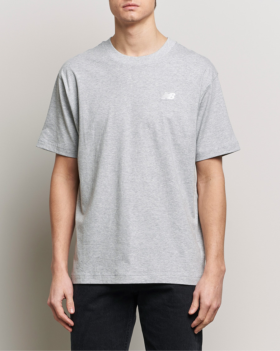 Homme | T-shirts À Manches Courtes | New Balance | Essentials Cotton T-Shirt Athletic Grey