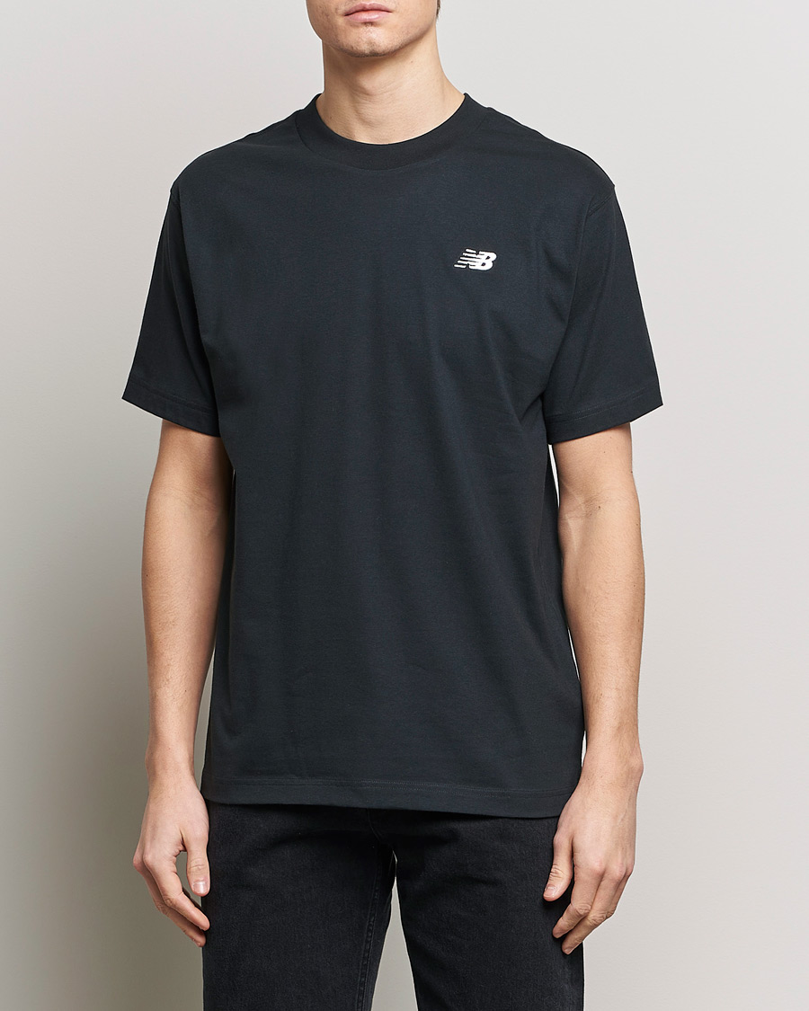 Homme | T-Shirts Noirs | New Balance | Essentials Cotton T-Shirt Black