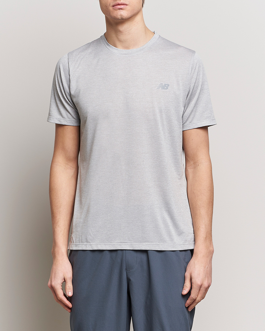 Homme | T-shirts À Manches Courtes | New Balance Running | Athletics Run T-Shirt Athletic Grey