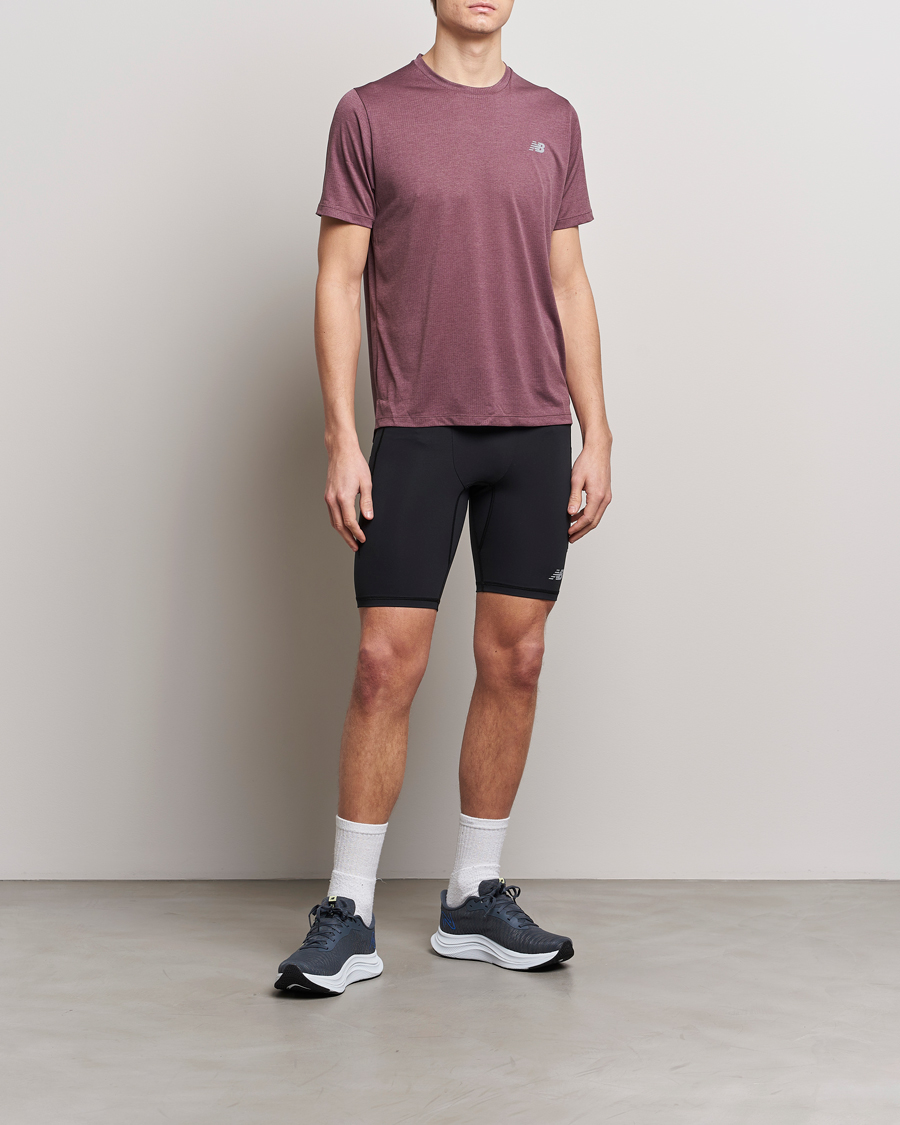 Homme | T-shirts | New Balance Running | Athletics Run T-Shirt Licorice Heather