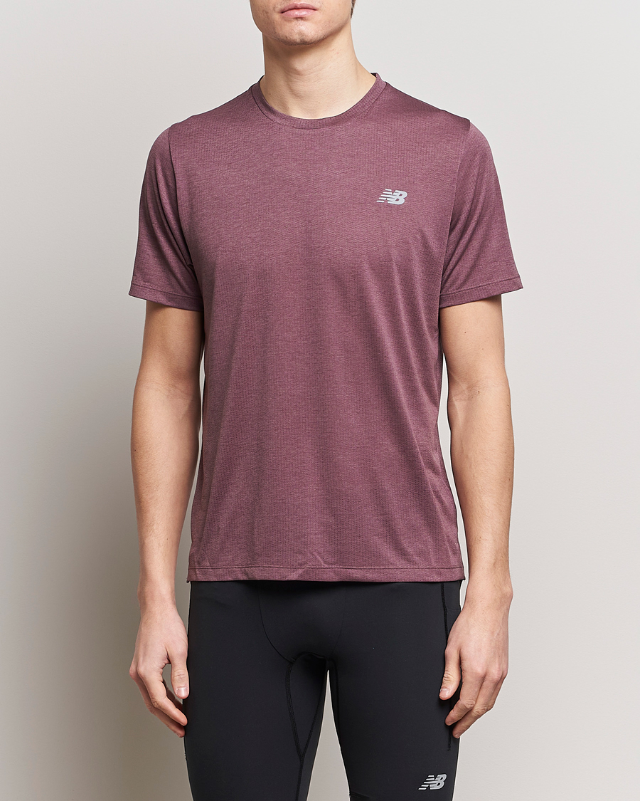 Homme | T-shirts | New Balance Running | Athletics Run T-Shirt Licorice Heather