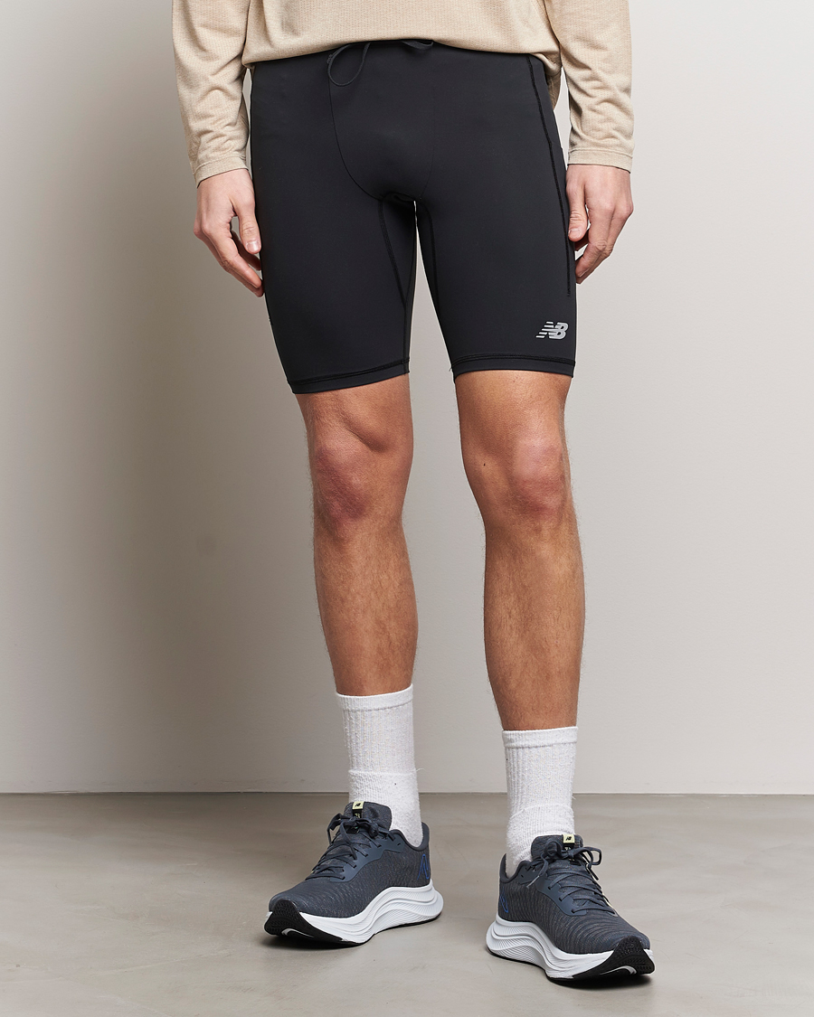 Homme | Shorts | New Balance Running | Athletics Run Half Tight Black
