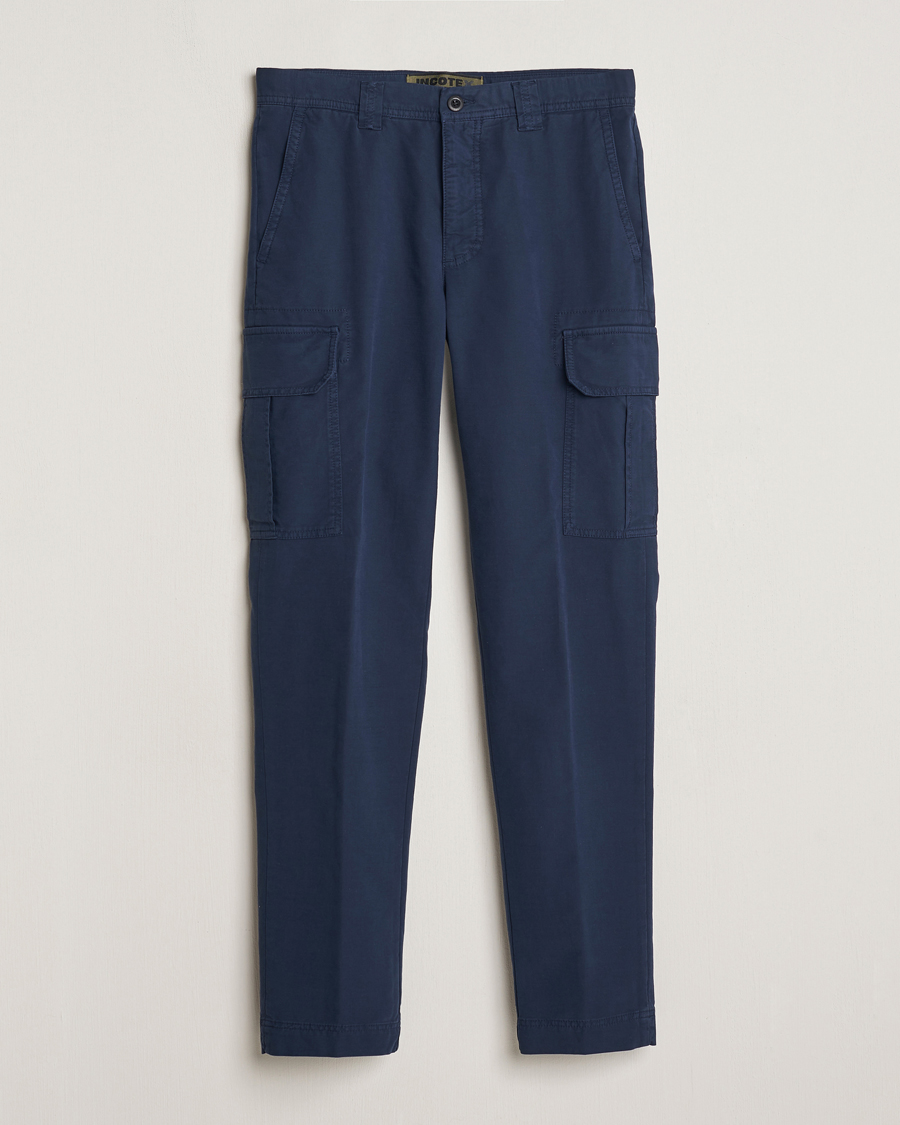 Homme | Pantalons | Incotex | Slim Fit Cargo Pants Navy