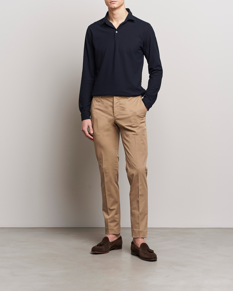 Homme | Pantalons | Incotex | Slim Fit Comfort Chinos Beige