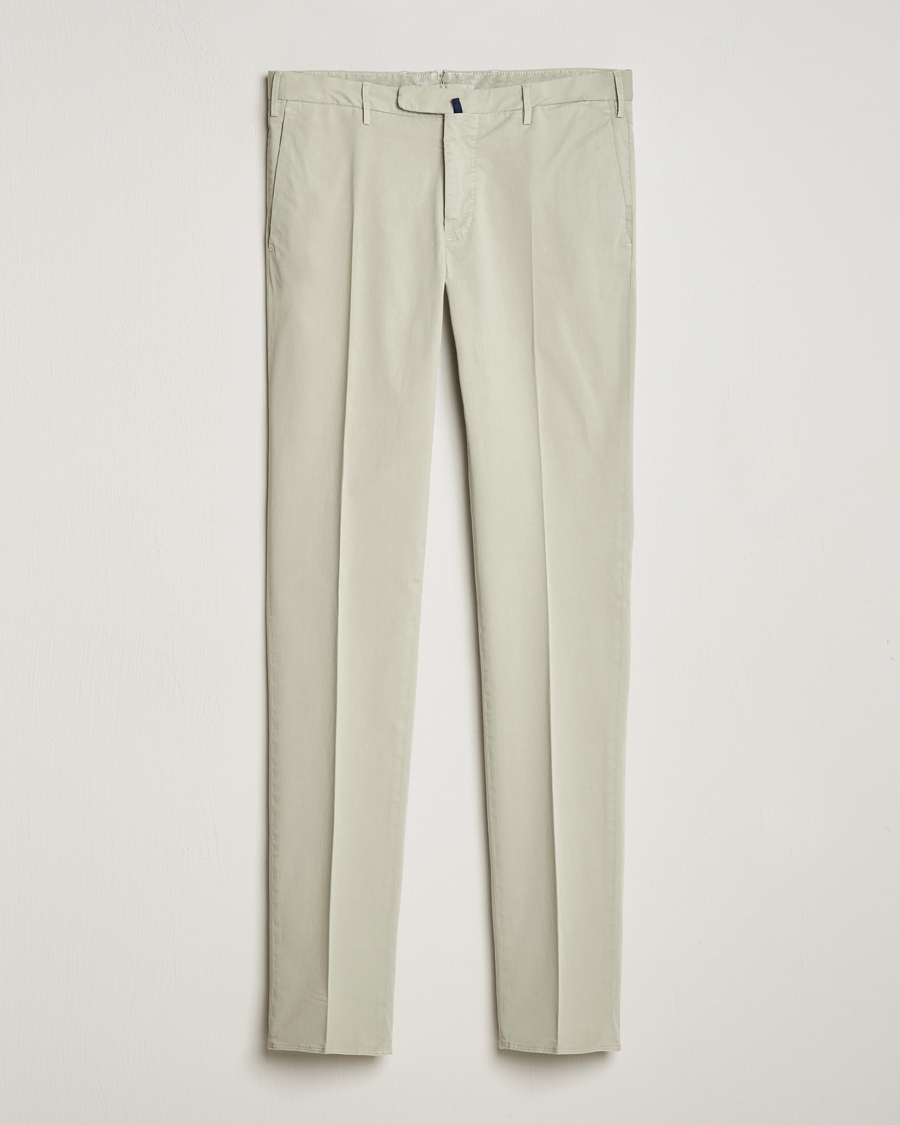 Homme | Pantalons | Incotex | Slim Fit Comfort Chinos Light Grey