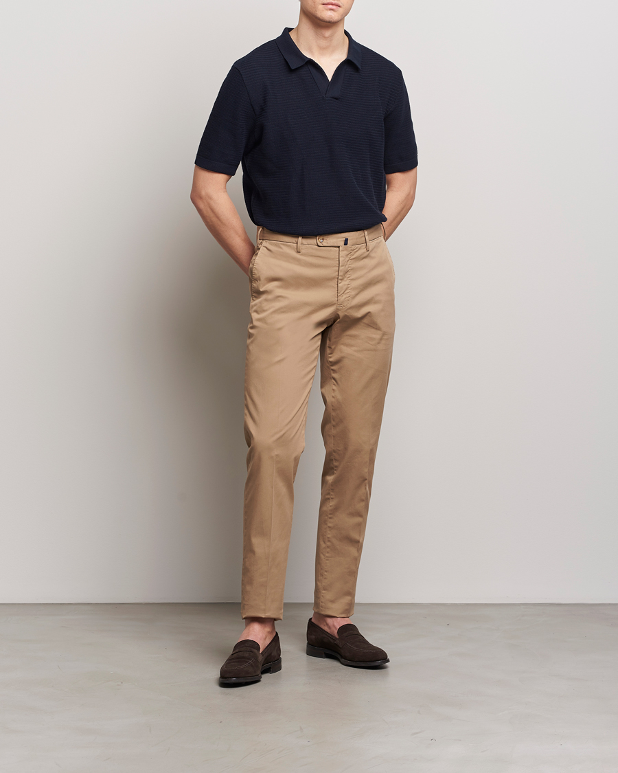 Homme | Pantalons | Incotex | Regular Fit Comfort Chinos Beige