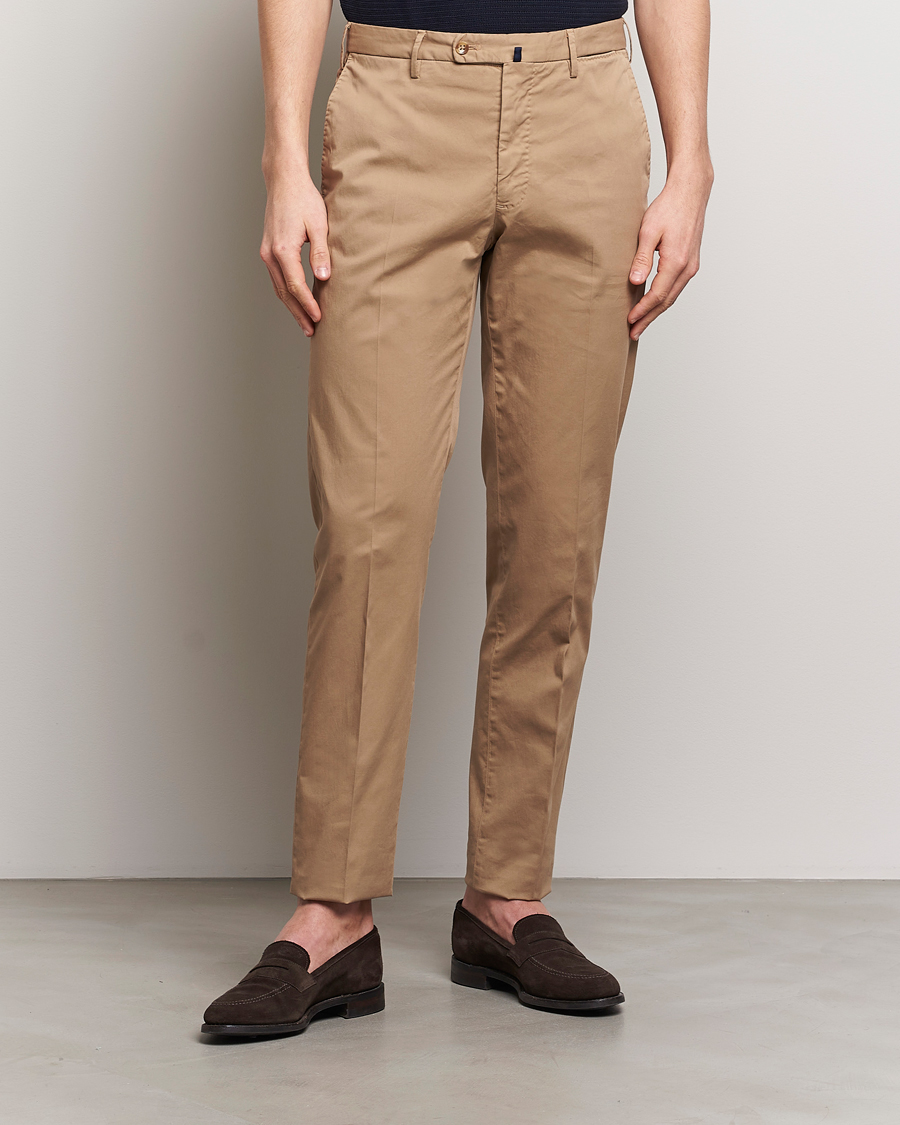 Homme | Pantalons | Incotex | Regular Fit Comfort Chinos Beige