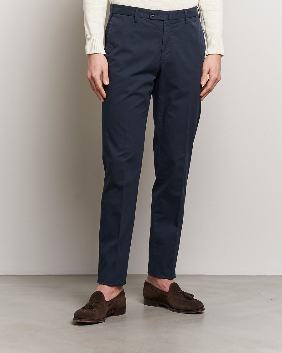 Homme | Pantalons | Incotex | Regular Fit Comfort Chinos Navy