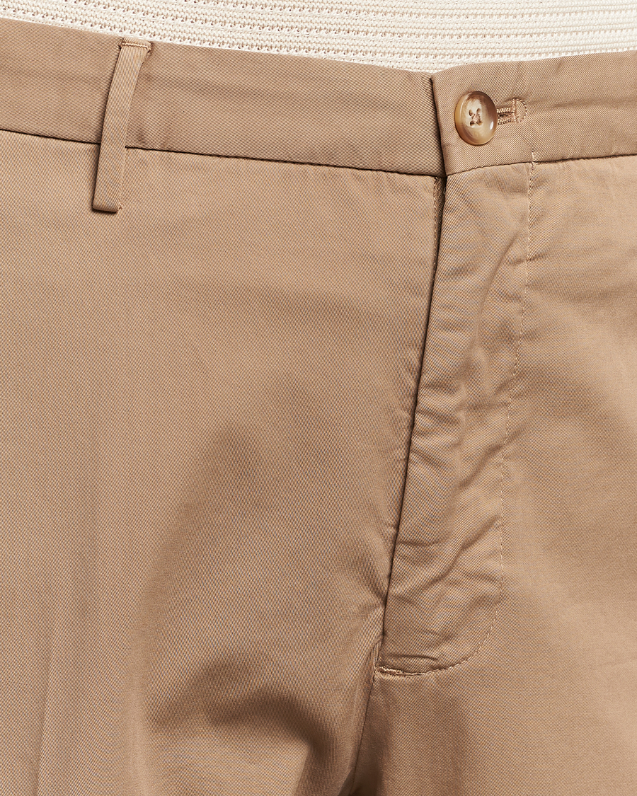 Homme | Pantalons | Incotex | Straight Fit Garment Dyed Chinos Beige