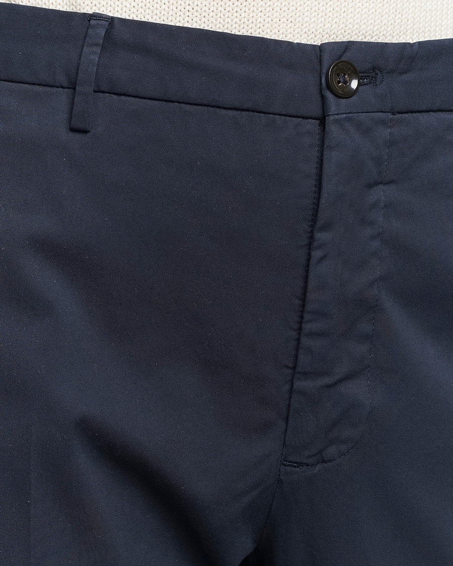 Homme | Pantalons | Incotex | Straight Fit Garment Dyed Chinos Navy