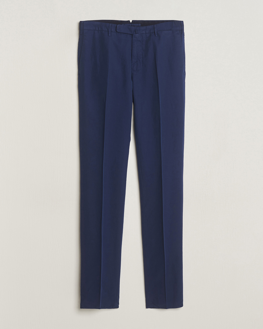 Homme | Pantalons | Incotex | Slim Fit Chinolino Trousers Navy