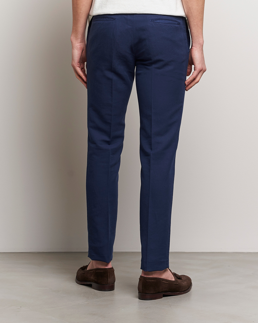 Homme | Pantalons | Incotex | Slim Fit Chinolino Trousers Navy