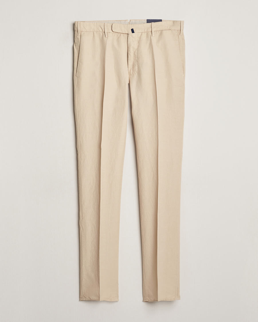 Homme | Pantalons | Incotex | Slim Fit Chinolino Trousers Light Beige