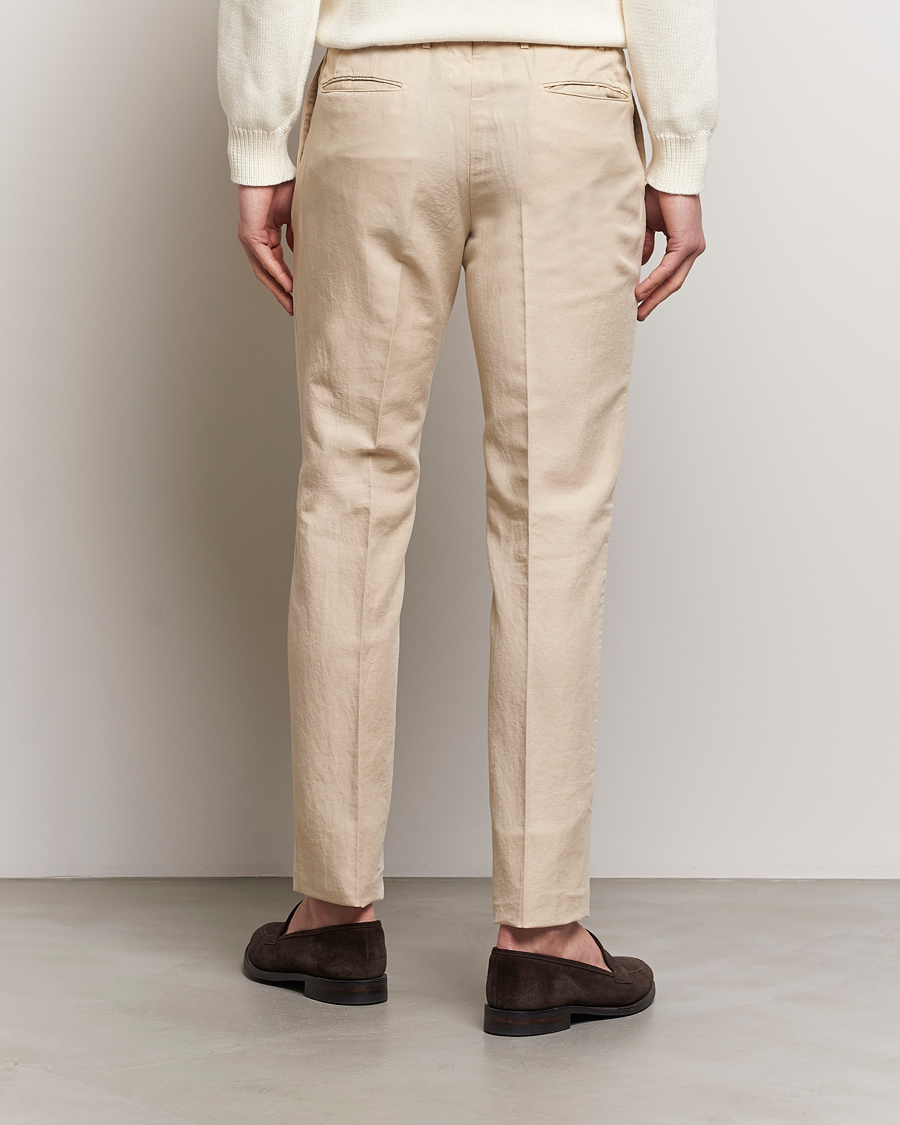 Homme | Pantalons | Incotex | Slim Fit Chinolino Trousers Light Beige