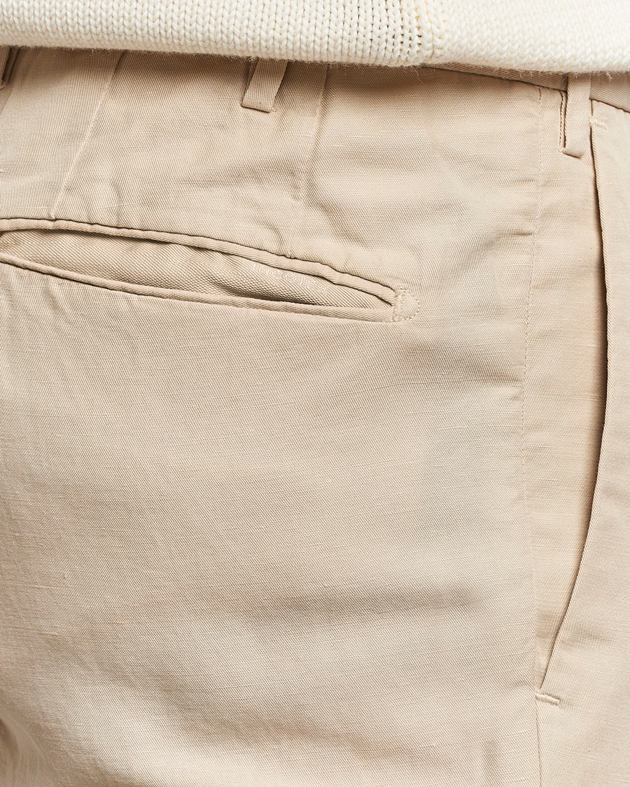 Homme | Pantalons | Incotex | Slim Fit Chinolino Trousers Light Beige