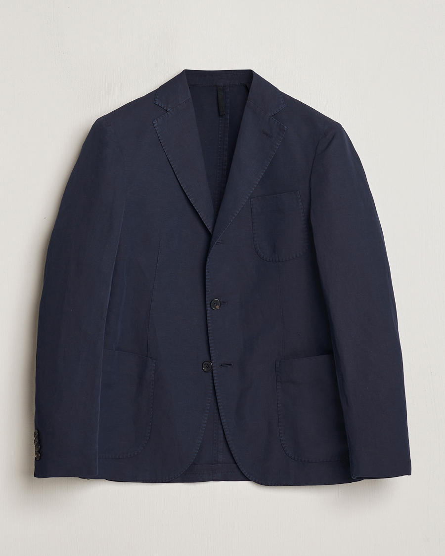 Homme | Blazers | Incotex | Unconstructed Chinolino Blazer Navy