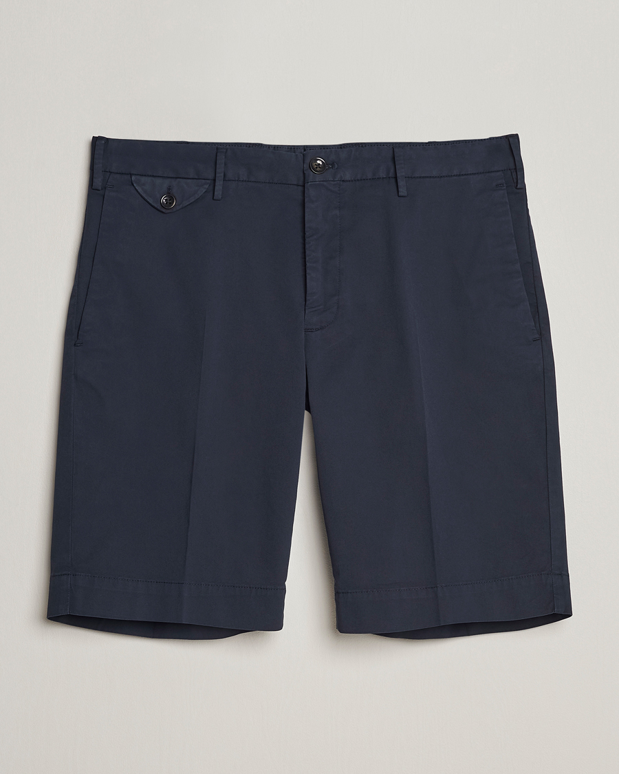 Homme | Shorts | Incotex | Cotton Comfort Shorts Navy