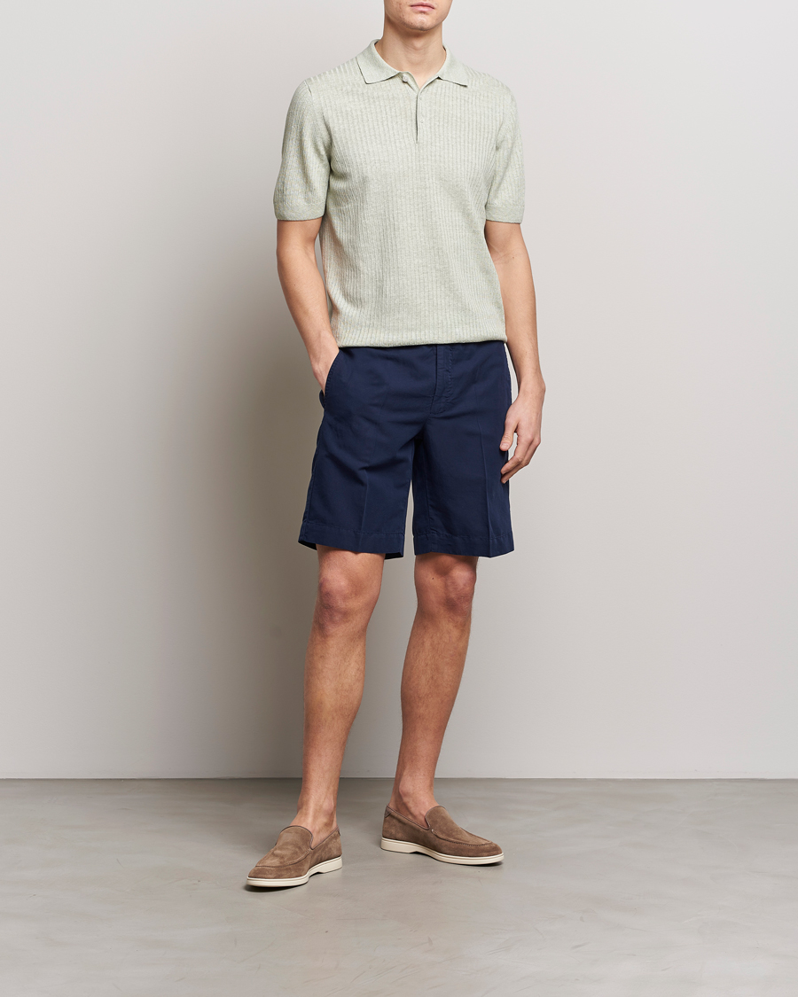 Homme | Shorts | Incotex | Chinolino Shorts Navy