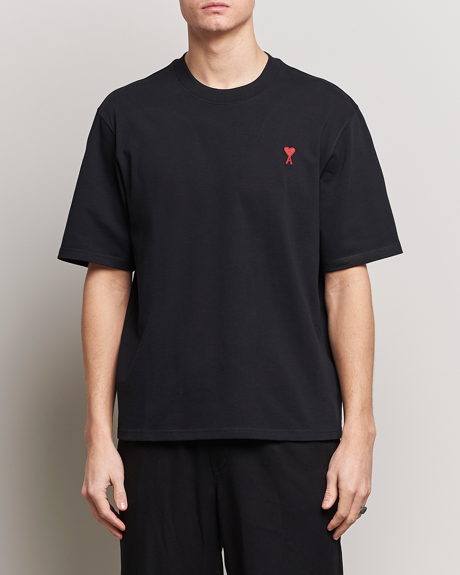 Homme | Contemporary Creators | AMI | Heart Logo T-Shirt Black