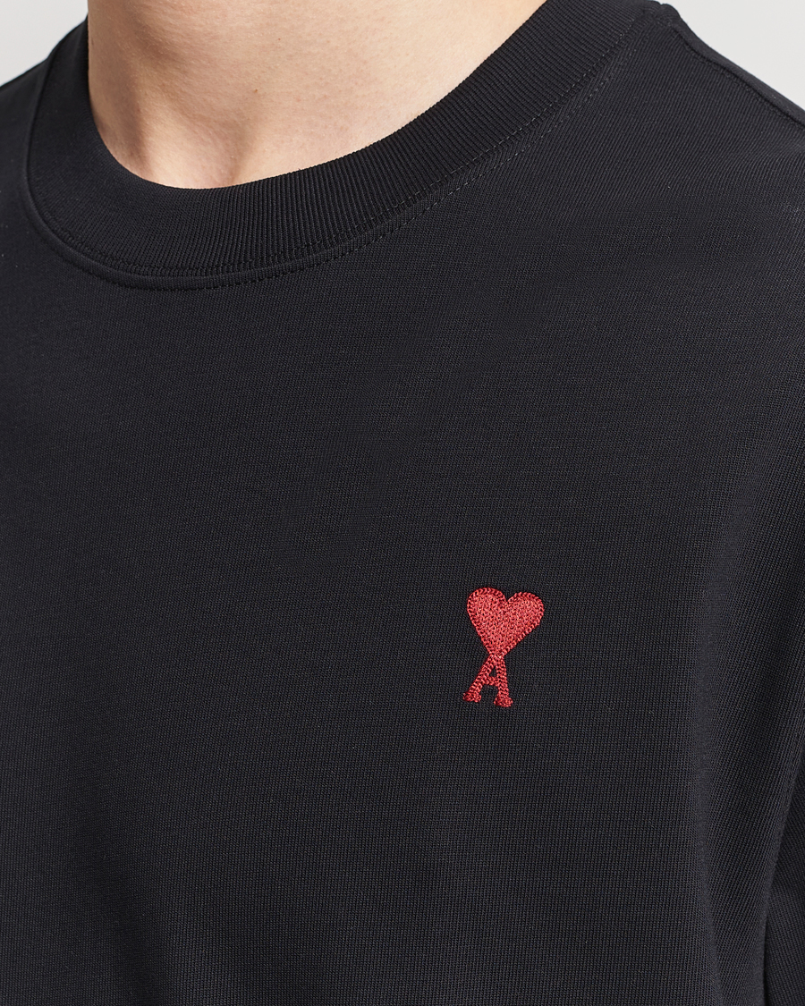 Homme | T-shirts | AMI | Heart Logo T-Shirt Black