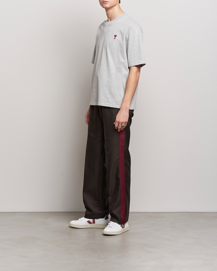 Homme | T-shirts | AMI | Heart Logo T-Shirt Heather Grey