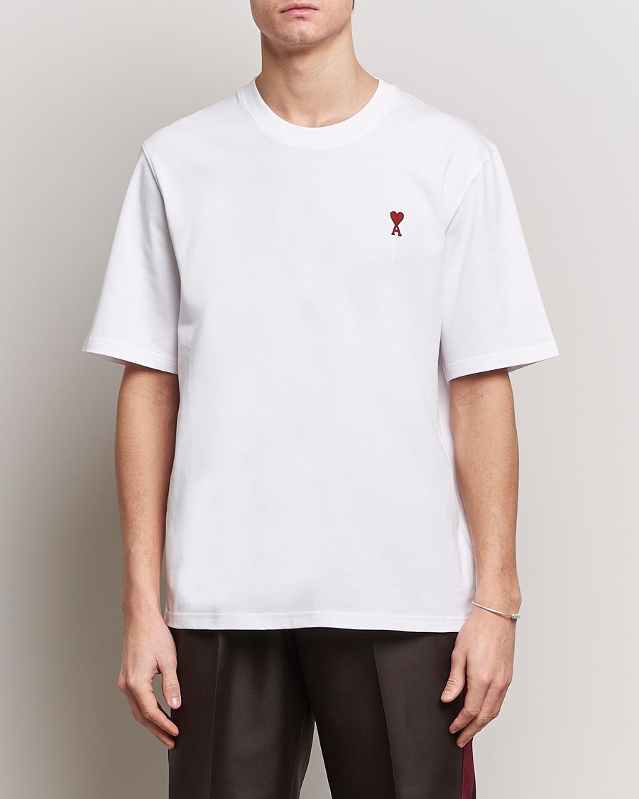 Homme | T-shirts | AMI | Heart Logo T-Shirt White