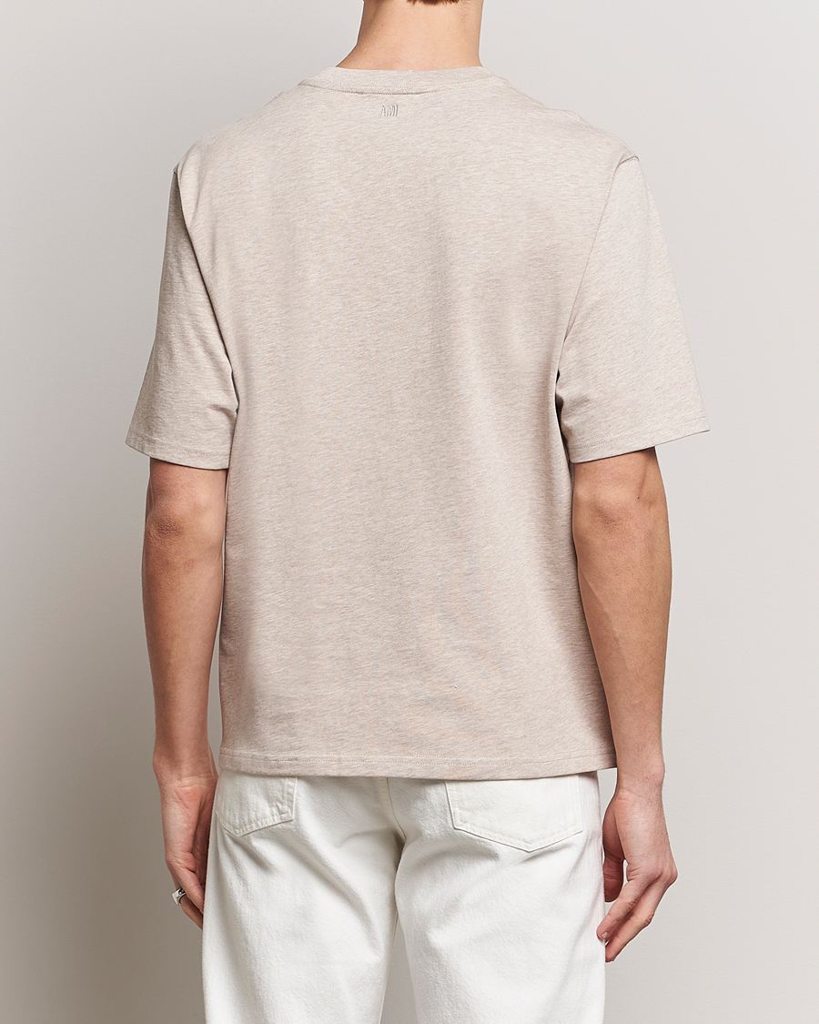 Homme | T-shirts | AMI | Heart Logo T-Shirt Heather Light Beige
