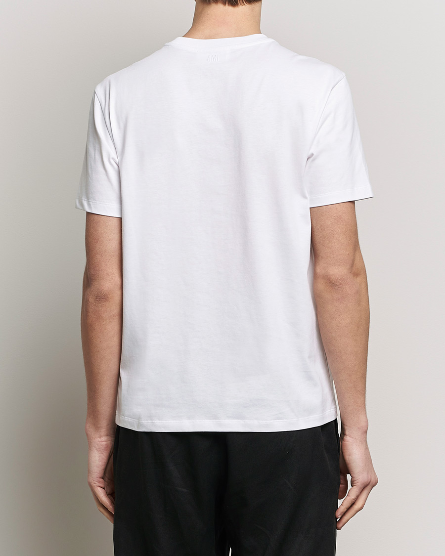 Homme | T-shirts | AMI | Tonal Heart Logo T-Shirt White