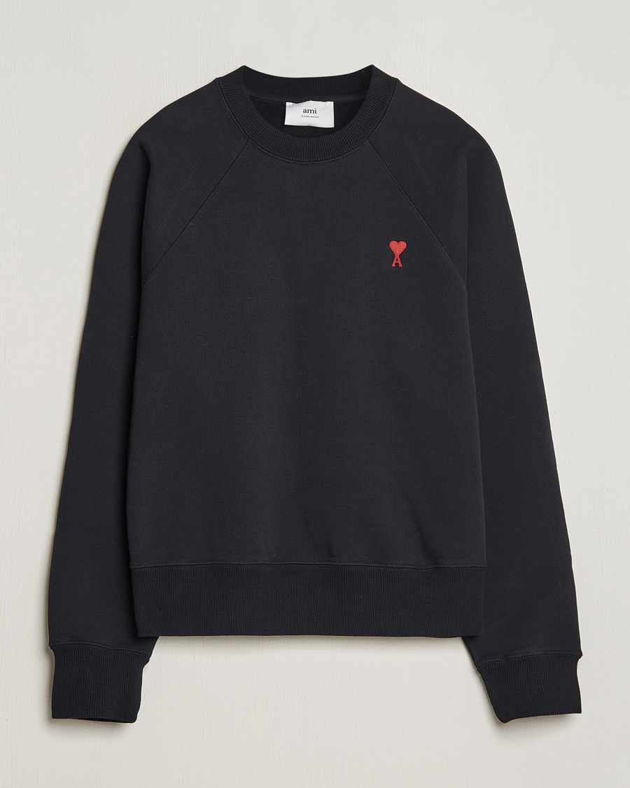 Homme | Pulls Et Tricots | AMI | Heart Logo Sweatshirt Black