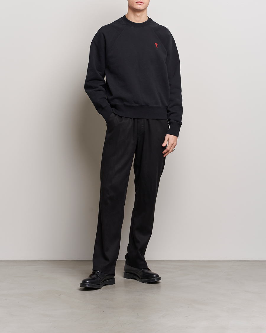 Homme | Pulls Et Tricots | AMI | Heart Logo Sweatshirt Black