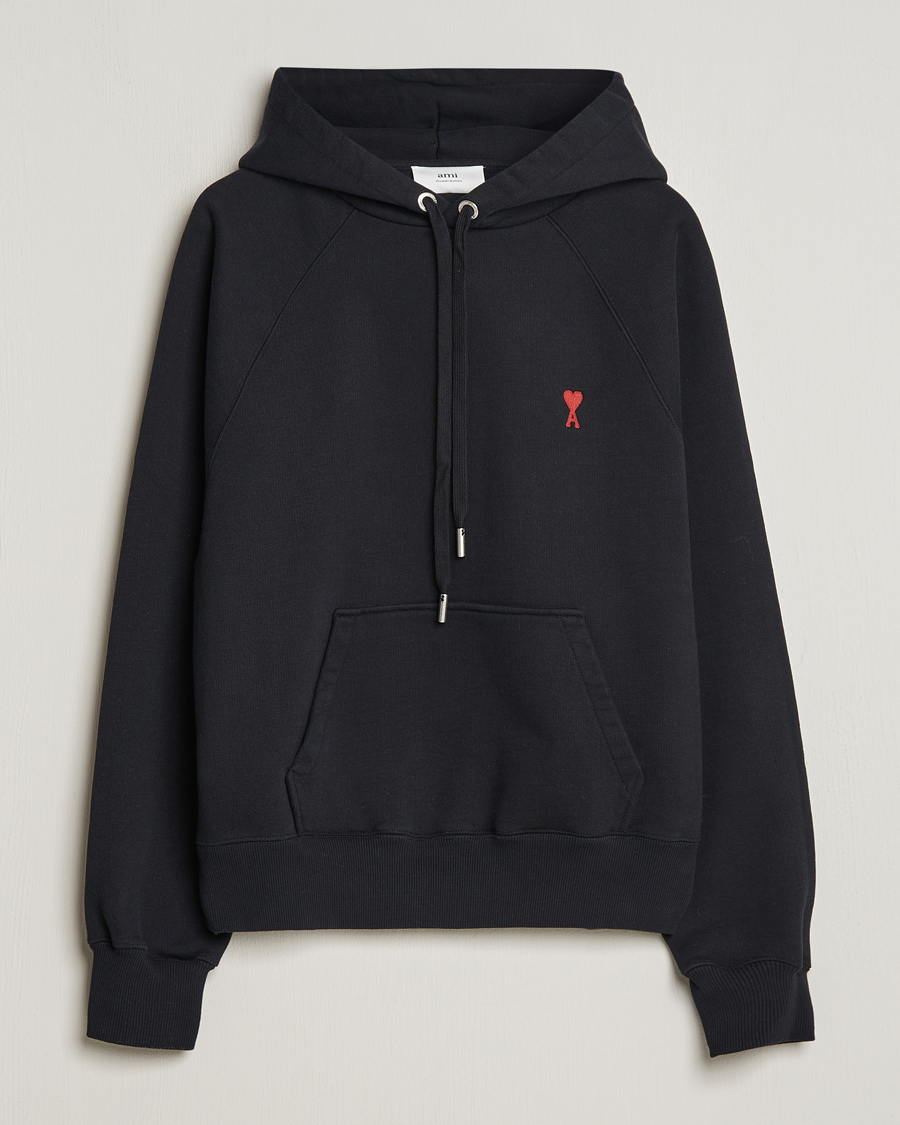 Homme | Pulls Et Tricots | AMI | Heart Logo Hoodie Black