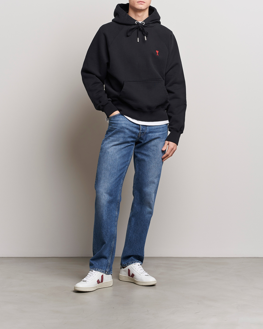 Homme | Pulls Et Tricots | AMI | Heart Logo Hoodie Black