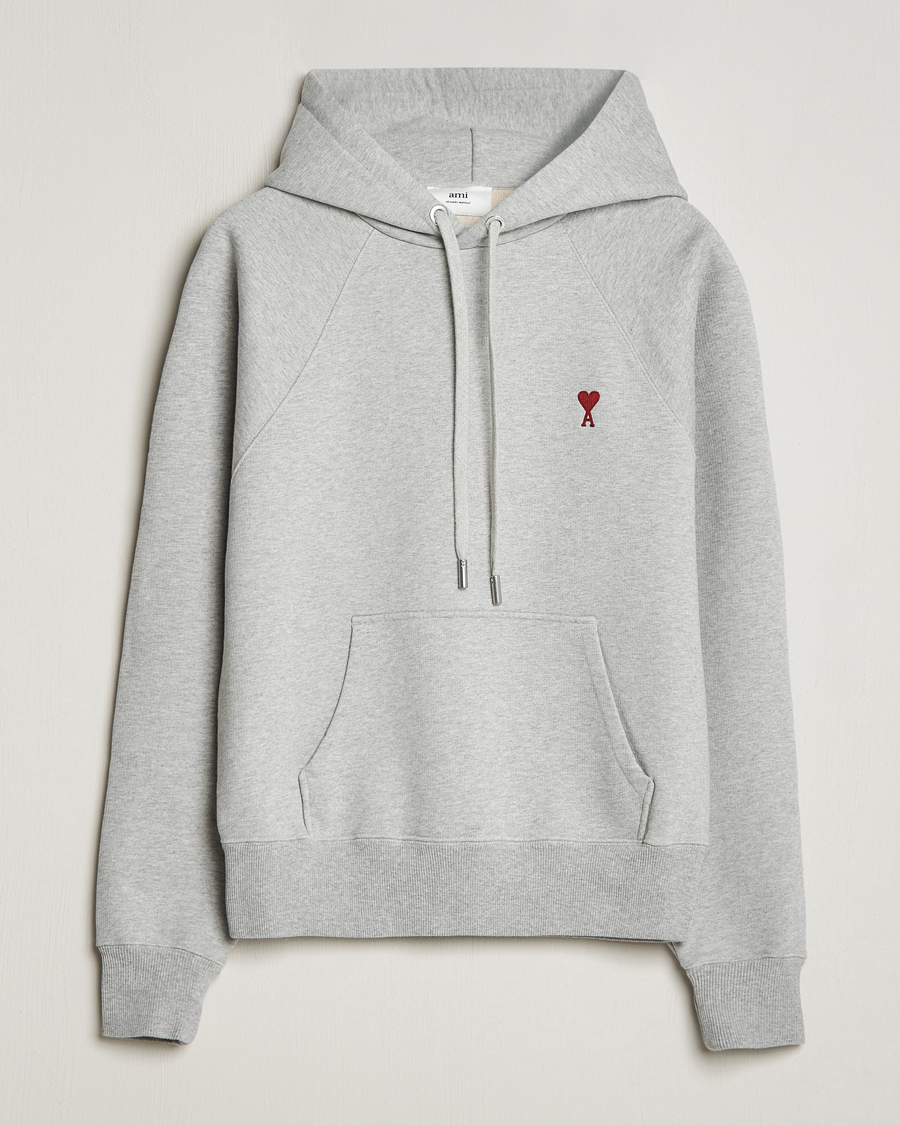 Homme | Pulls Et Tricots | AMI | Heart Logo Hoodie Heather Grey