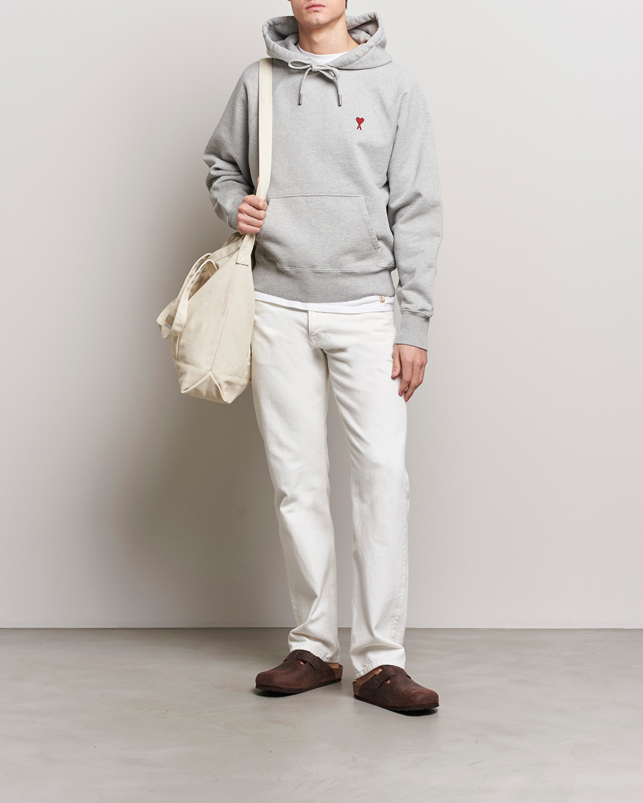 Homme | Pulls Et Tricots | AMI | Heart Logo Hoodie Heather Grey