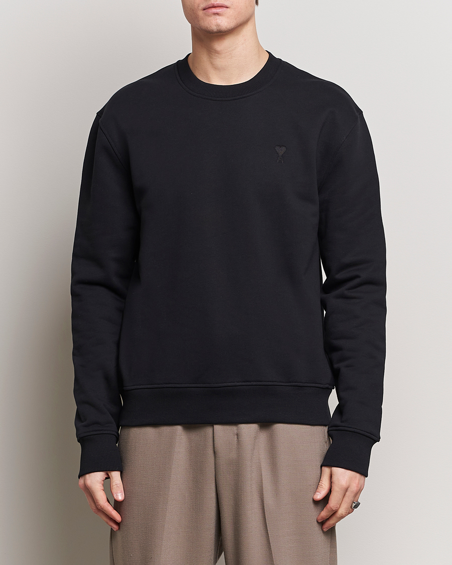 Homme | Vêtements | AMI | Tonal Heart Logo Sweatshirt Black