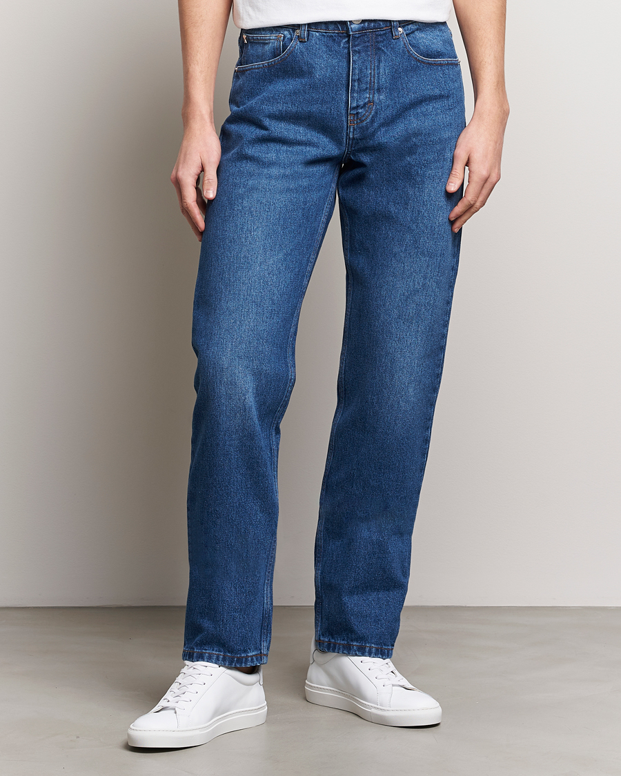 Homme | AMI | AMI | Classic Fit Jeans Used Blue