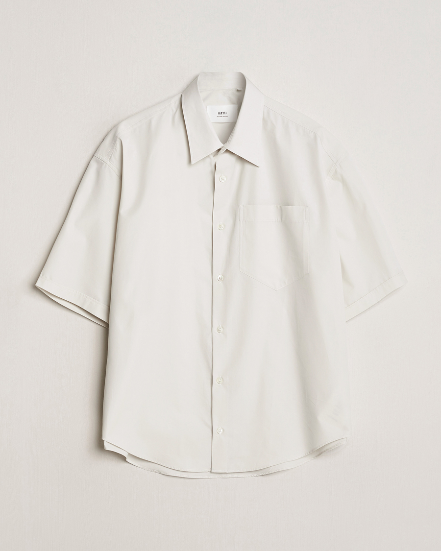 Homme | Chemises | AMI | Boxy Fit Short Sleeve Shirt Chalk White