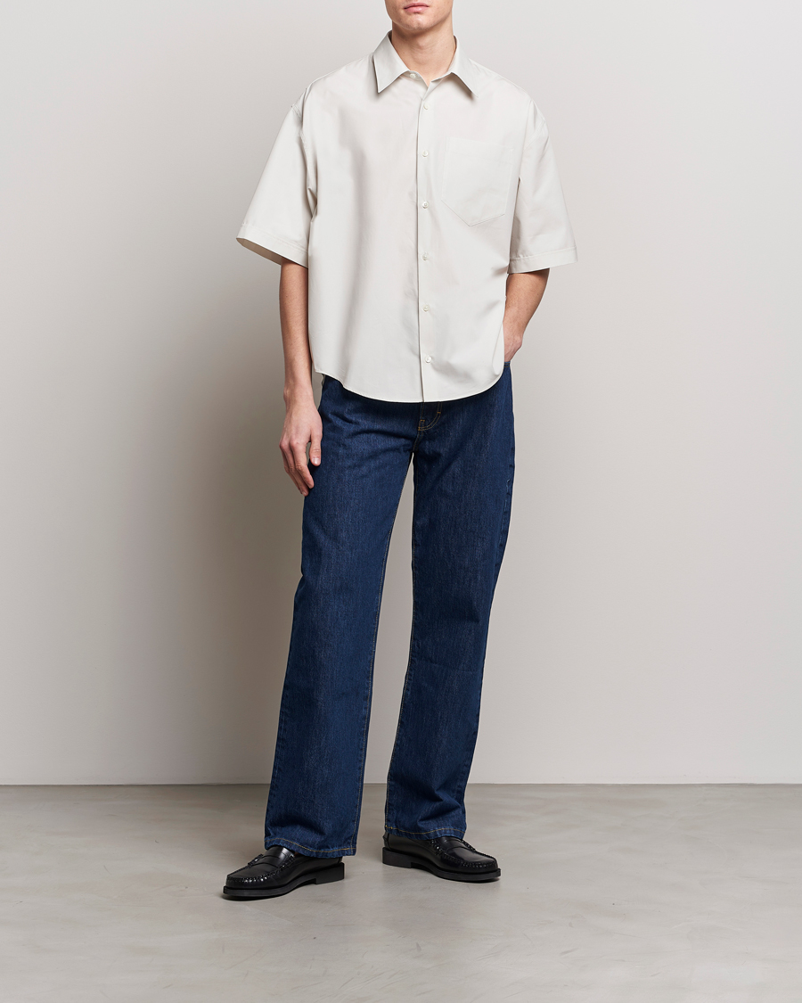 Homme | Chemises | AMI | Boxy Fit Short Sleeve Shirt Chalk White
