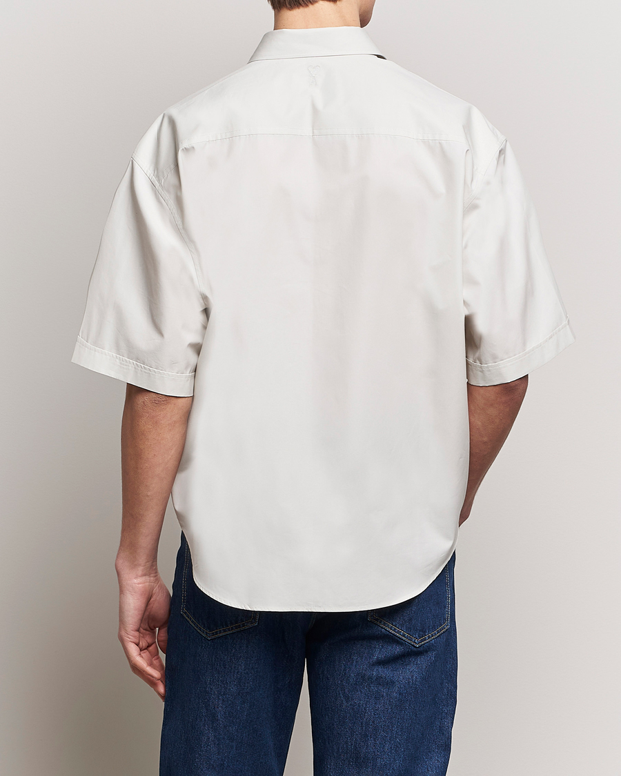 Homme | Chemises | AMI | Boxy Fit Short Sleeve Shirt Chalk White