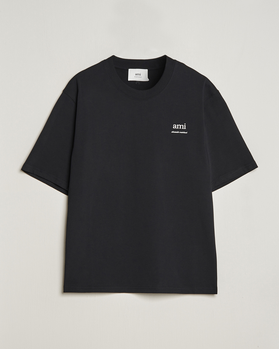 Homme | T-shirts | AMI | Logo T-Shirt Black