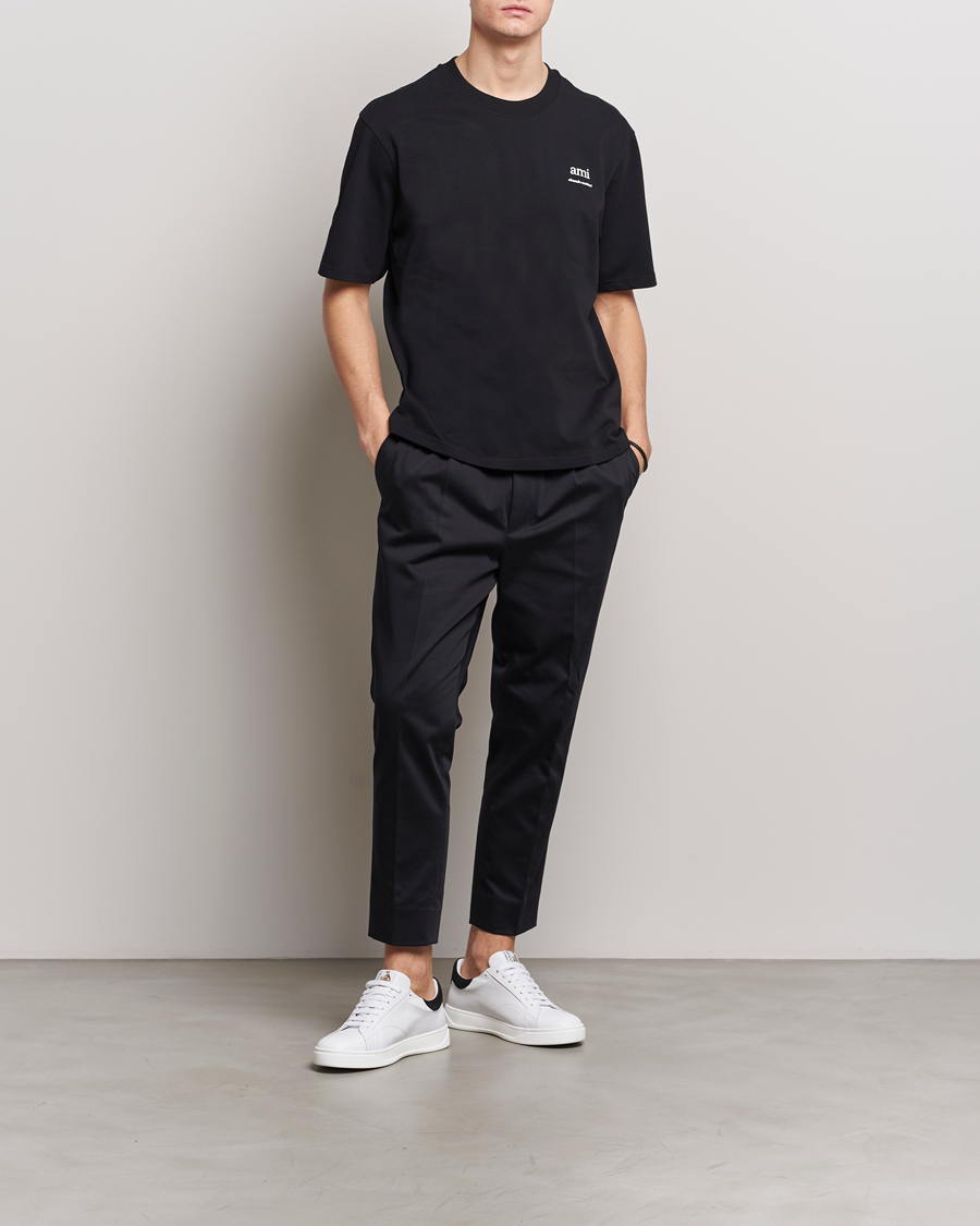 Homme | T-shirts | AMI | Logo T-Shirt Black