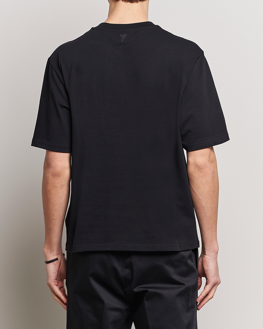 Homme | T-shirts | AMI | Logo T-Shirt Black
